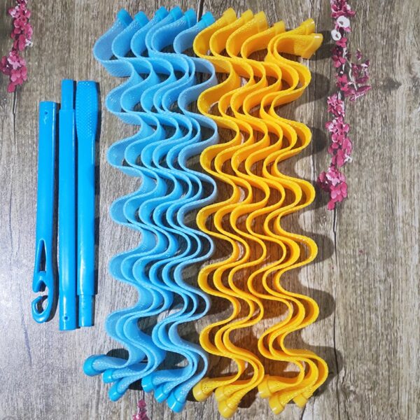 ເຄື່ອງແຕ່ງຜົມ DIY Magic Curler ແບບພົກພາ 12PCS Hairstyle Roller Sticks ຄວາມທົນທານຄວາມງາມທົນທານການແຕ່ງ ໜ້າ ເຄື່ອງປະດັບຊົງຜົມ 4