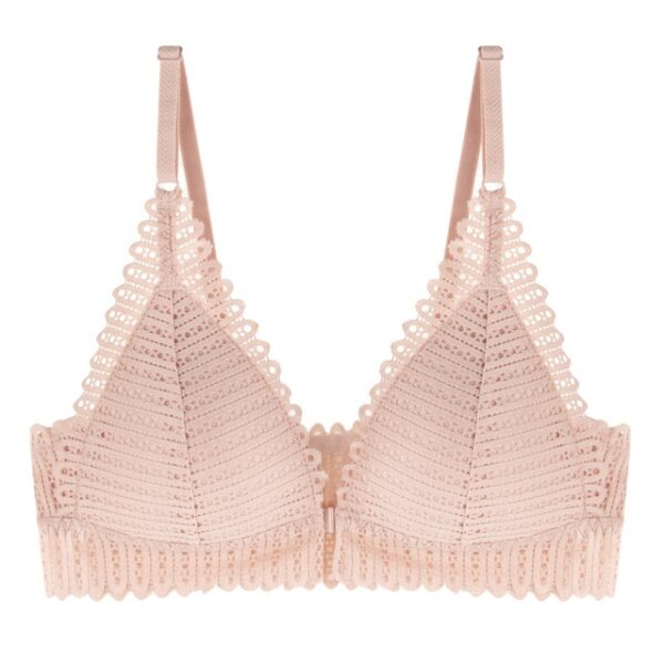 GUMPRUN Seamless Sexy Lace Bras for Women Wireless Front Closure Adjust Push Up Bra Backless Bralette 2.jpg 640x640 2