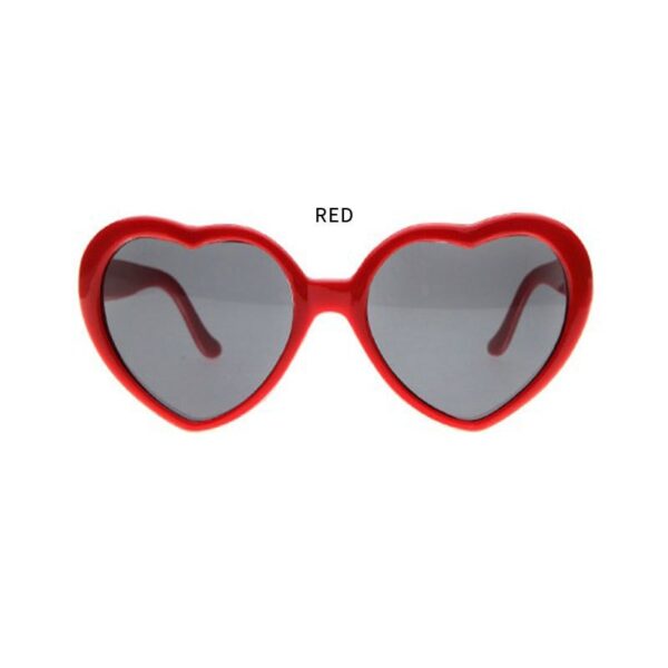 하트 모양의 조명이 사랑이된다 특수 효과 안경 야간 망사 빨간 안경 패션 4