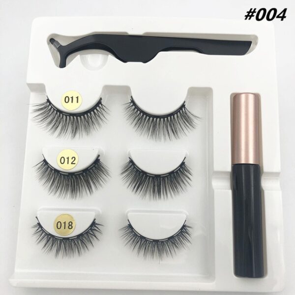 Makeup 3 péire fabhraí maighnéadacha tweezers eyeliner leachtach tacar eyelash síneadh eyelash fada buan tacar eyelash 1.jpg 640x640 1