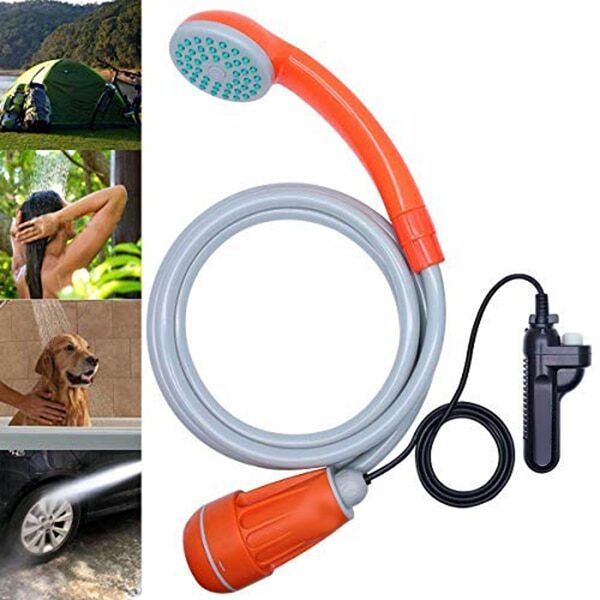 BAG-ONG Camping Shower 12V Electric Outdoor Shower Bag Kit Para sa Travel Car Washing Water Bag Kit
