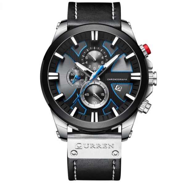 Нові чоловічі годинники CURREN Модні кварцові наручні чоловічі військові водонепроникні спортивні годинники Чоловічий Дата 1 1