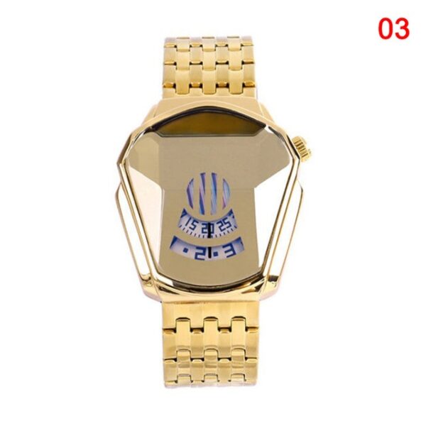 Jam Tangan Kuarza Gaya Berlian Panas Baru Jam Tangan Kuarza Fesyen Kalis Air Band Keluli untuk Lelaki Wanita USJ99 2.jpg 640x640 2