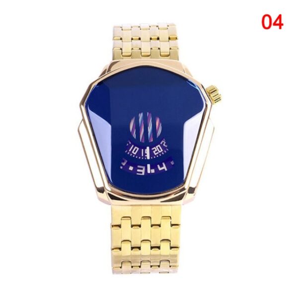 Novi kvarcni sat u stilu dijamanta Vodootporni modni čelični kvarcni sat za muškarce Žene USJ99 3.jpg 640x640 3