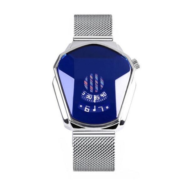 Novi kvarcni sat u stilu dijamanta Vodootporni modni čelični kvarcni sat za muškarce Žene USJ99 5.jpg 640x640 5