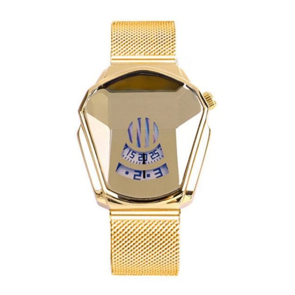 Jam Tangan Kuarza Gaya Berlian Panas Baru Jam Tangan Kuarza Fesyen Kalis Air Band Keluli untuk Lelaki Wanita USJ99 7.jpg 640x640 7