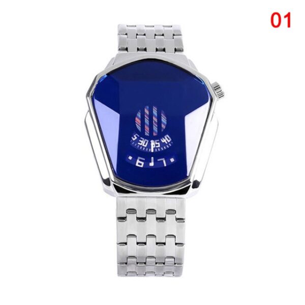 Ny Hot Diamond Style Quartz Watch Vanntett Mote Steel Band Quartz Watch for Men Women