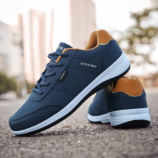 OZERSK 2020 Hot Sale Autumn Men Sneakers Fashion Men Casual Shoes Leather Breathable Komportable Man Shoes 4