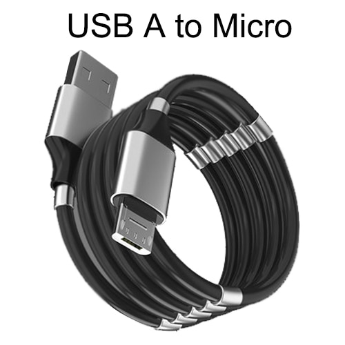 RDCY Fast charging 2 4A Magic rope cable automatically retractable USB to Type C charger for 3.jpg 640x640 3