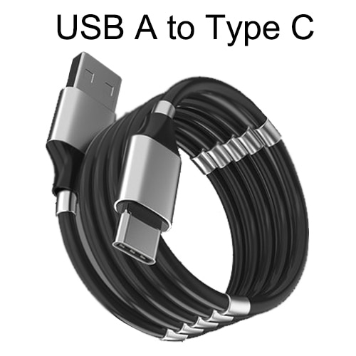 RDCY Fast charging 2 4A Magic rope cable automatically retractable USB to Type C charger for 4.jpg 640x640 4