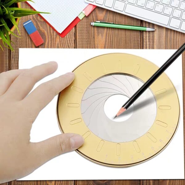 Round Stainless Steel Compas Circle Drawing Tool School Ruler Set Geometry Compass Professional Drawing Compas Adjustable