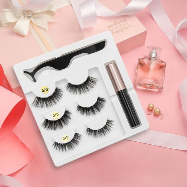 Fabhraí Maighnéadacha SEXYSHEEP Eyeliner Eyelash Curler Set5 Maighnéad Fabhraí Bréige Maighnéadacha Fada Nádúrtha Le Eyeliner Maighnéadach 5