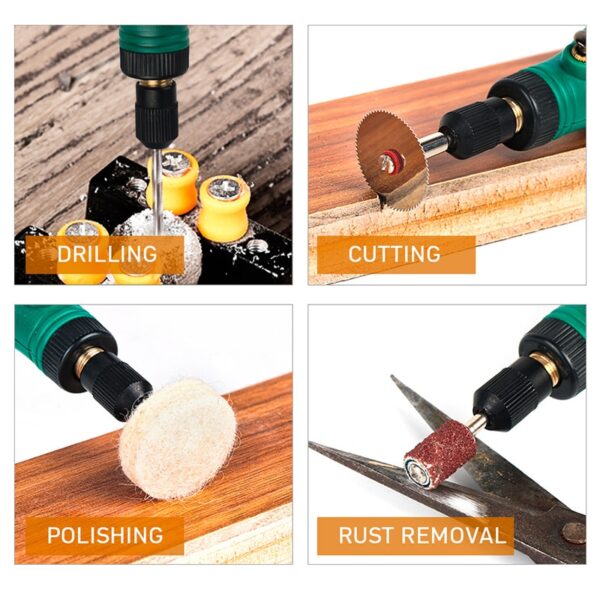 TUNGFULL Cordless Rotary Tool USB Woodworking Engraving Pen DIY For Jewelry Metal Glass Wireless Drill Mini 4