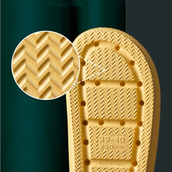 Trend Thick Sole Home Naisten tohvelit 4 5cm Heel Naisten Platform-kengät, liukumattomat EVA 3