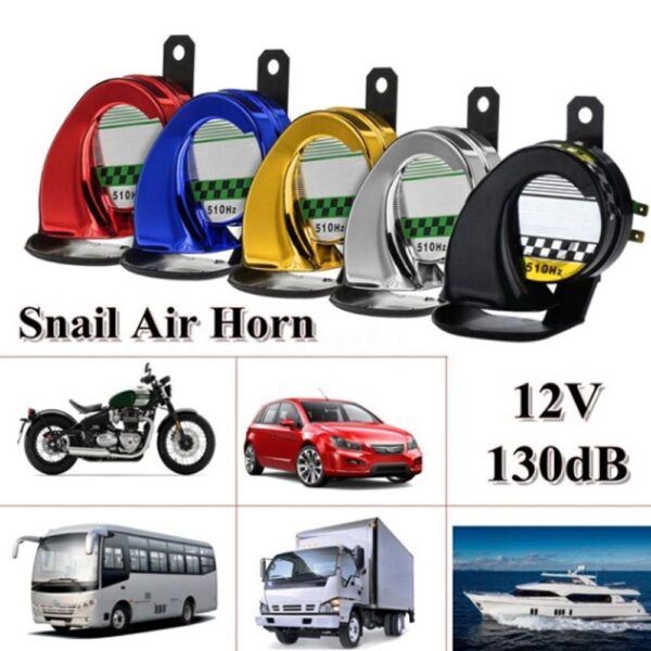 Universal Horn Speeker 12V 130DB Vanntett Super Loud Bil Motorsykkel Motorsykkel Lastebil Båt Elektrisk Høyt snegl