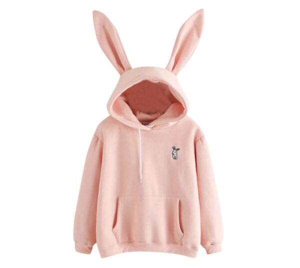 Wanita Comel Bunny Printed Girl Hoodie Kasual Lengan Panjang Sweatshirt Pullover Ears Plus Size Top Sweatershirt 2.jpg 640x640 2