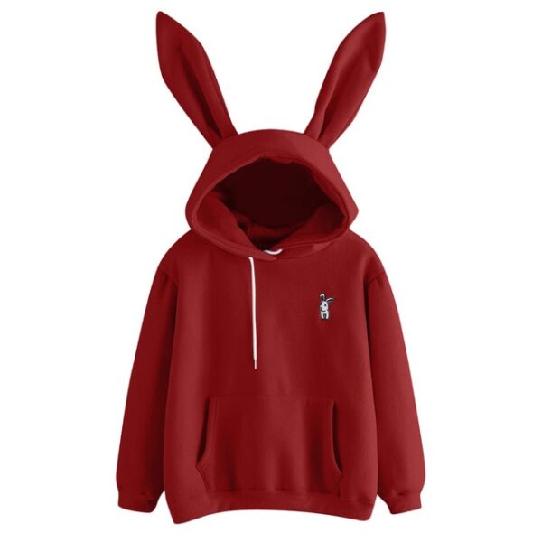 Vrouwen Leuke Bunny Gedrukt Meisje Hoodie Casual Lange Mouw Sweatshirt Trui Oren Plus Size Top Sweatershirt 5.jpg 640x640 5