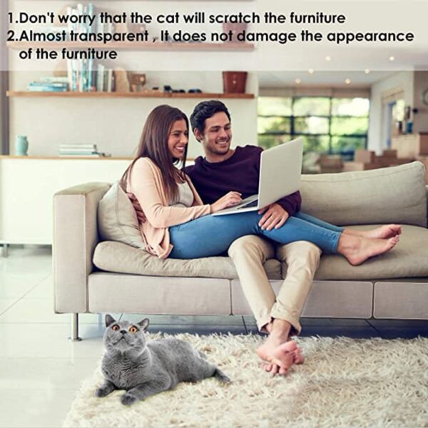 3PCS Pet Cat Scratch Deterrent Tape Double Anti Scratch Tape Cat Couch Protectors Furniture Scratch Guards 3