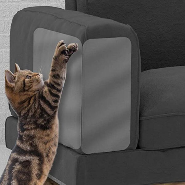 3PCS Pet Cat Scratch Deterrent Tape Double Anti Scratch Tape Cat Couch Protectors Furniture Scratch Guards 4
