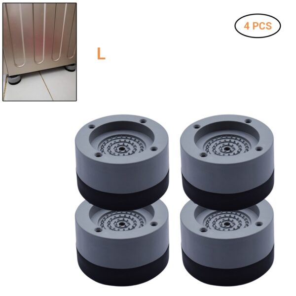 Igwe na-asa akwa 4Pcs Anti Vibration Pads Akụrụngwa na-ehicha akwa akwa akwa akwa anaghị amị amị 3.