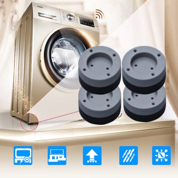 4Pcs Washing Machine Anti Vibration Pads Heavy Duty Washer Dryer Pad Furniture Non Slip Antivibration Feet