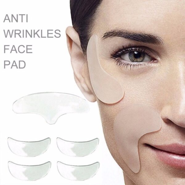 5vnt. Krepšys „Anti Wrinkle Eye Face Pad“, daugkartinio naudojimo veidui pakelti, silikono per naktį nematomas šalinti veido linijas 1.jpg 640x640 1