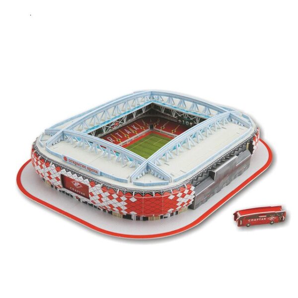 Klasyczna układanka DIY 3D Puzzle Świat Stadion piłkarski Europejski plac zabaw dla dzieci Złożony model budynku Puzzle Zabawki 14.jpg 640x640 14