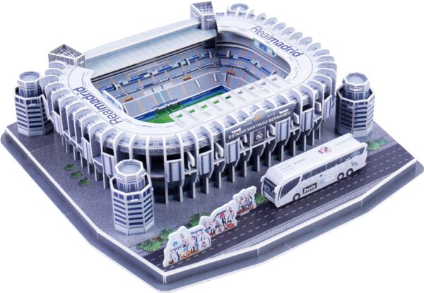 Klasisks finierzāģis, DIY, 3D puzzle, pasaules futbola stadions, Eiropas futbola rotaļu laukums, salikts ēkas modelis, mīklu rotaļlietas 2
