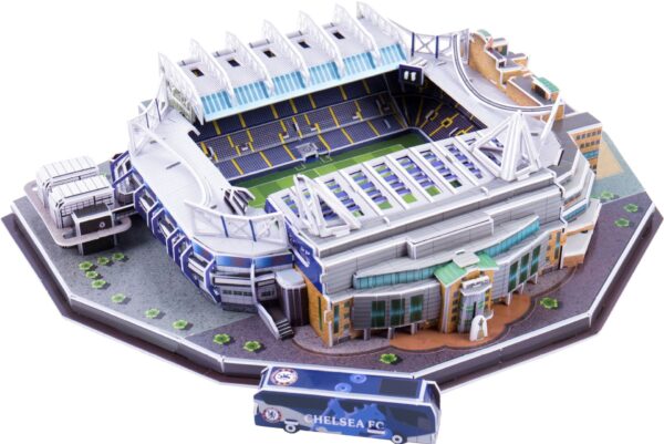 Jigsaw Klasik DIY 3D Teka-teki Stadion Sepak Bola Dunia Papan Dolanan Sepakbola Eropa Dirakit Model Bangunan Puzzle Dolanan 4