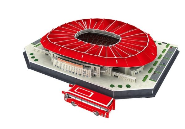Jigsaw Klasik DIY 3D Teka-teki Stadion Sepakbola Dunia Stadion Sepakbola Eropa Papan dolanan Bangunan Dirakit Model Teka-teki Mainan 9.jpg 640x640 9