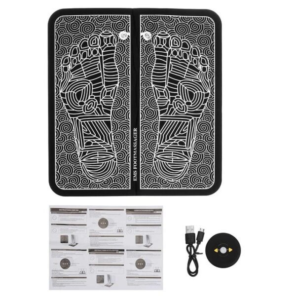 Električni masažer stopala Bežični stimulator mišića stopala Fizioterapija Revitalizirajuća podloga za vibracijsku masažu stopala Prijenosni sklopivi 1.jpg 640x640 1
