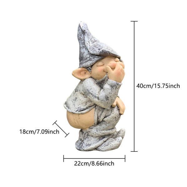 Funny Figure Naked Light Ass Decoration Elf Personage Decoration Little Boy Sculpture Outdoor Lawn Courtyard Garden 1 1