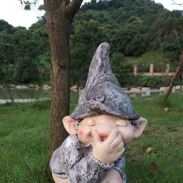 Zabawna figura naga lekka dekoracja dupy Elf dekoracja postaci mały chłopiec rzeźba trawnik zewnętrzny dziedziniec ogród 2 1