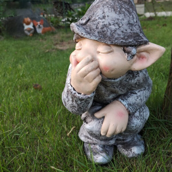 Funny Figure Naked Light Ass Decoration Elf Personage Decoration Little Boy Sculpture Outdoor Lawn Courtyard Garden 3 1