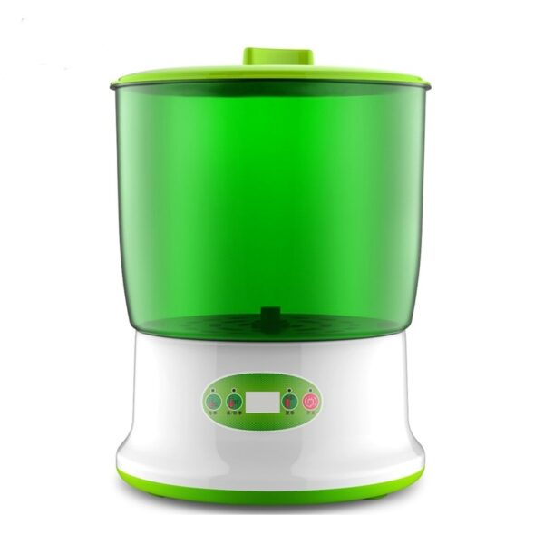 JIQI DIY bønnespiremaskin termostat grønn grønnsaksfrøplantevekstbøtte Automatisk knopp Elektriske spirer Germinator 1 1