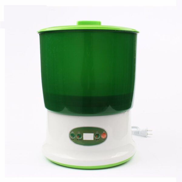 JIQI DIY Bean Sprout Maker Thermostat Green Vegetable Seedling Growth Bucket Automatic Bud Electric Sprouts Germinator 2 1