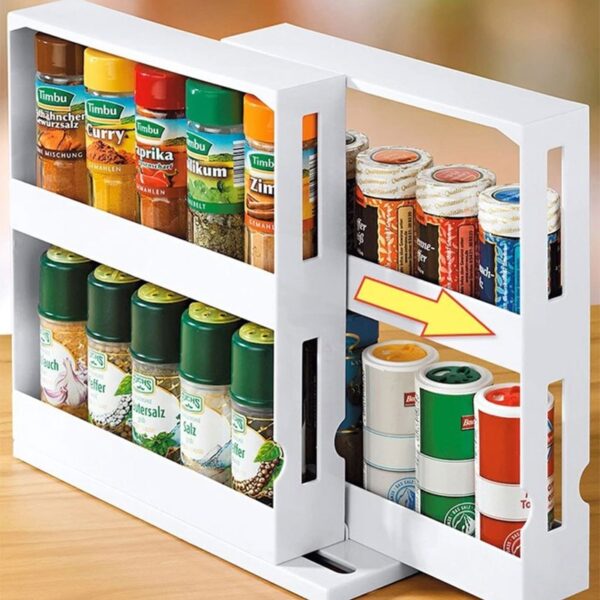 Kitchen Spice Oganeza Rack Multi Aiki Juyawa Storage Shelf Slide Kitchen Cabinet Cupboard Oganeza Kitchen Adana