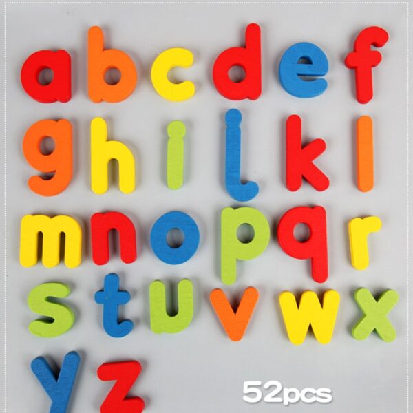 NEW Wooden Alphabet Letter Learning Cards Set Word Spelling Practice Game Toy English Letters Spelling Card 4