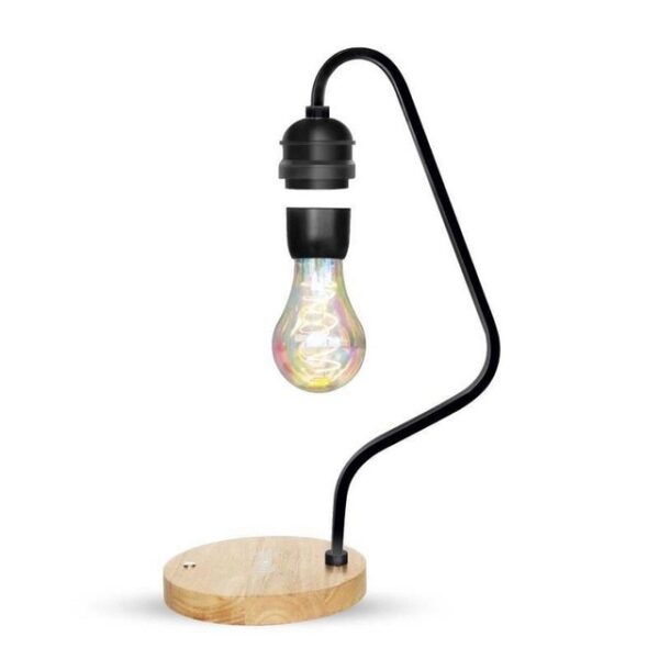 Novelty LED Magnetic Levitation Bulb Hover Floating Desk Lamp Magic Black Tech Wireless Charger for Phone 4.jpg 640x640 4