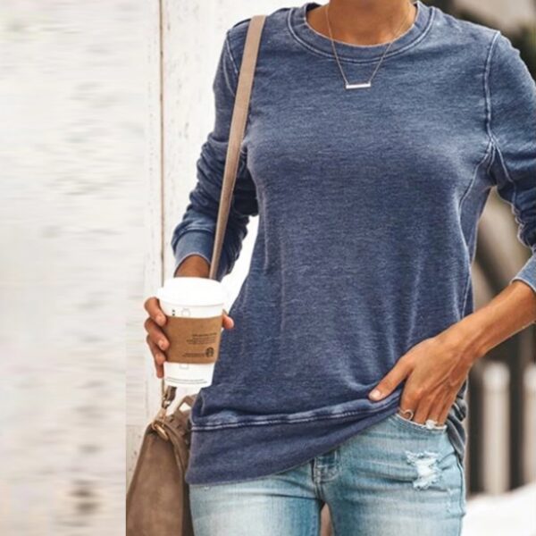 Spring Autum Women Basic Solid Cotton T shirt Female Long Sleeve Patchwork Fashion T shirts Women 2