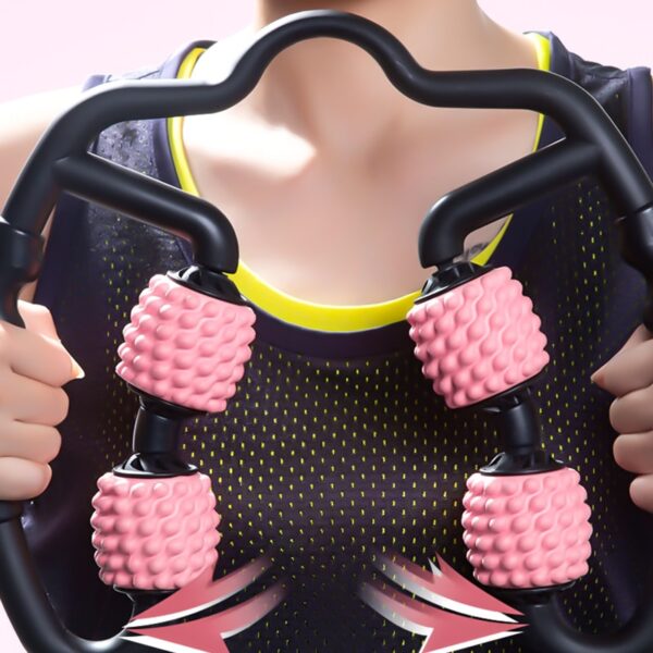 U Shape Trigger Point Massage Roller para sa Arm Leg Neck Muscle Tissue para sa Fitness Gym Yoga 5