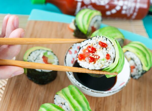 homemade sushi tutorial recipe peas and crayons 0538