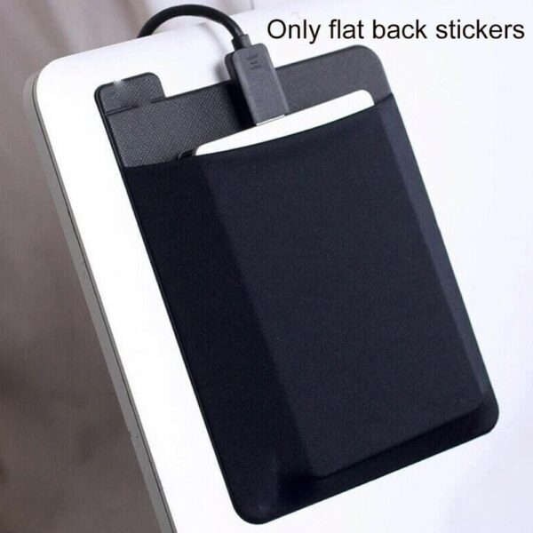 15x12CM Adhesive Laptop Back Storage Bag Mouse Digital Hard Drive Organizer Pouch Bag for Notebook PC 3