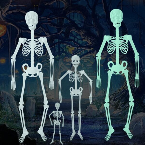 35 90 150cm Halloween Luminous Hanging Skeleton Scary Props Outdoor Party Decorations Plastic 1