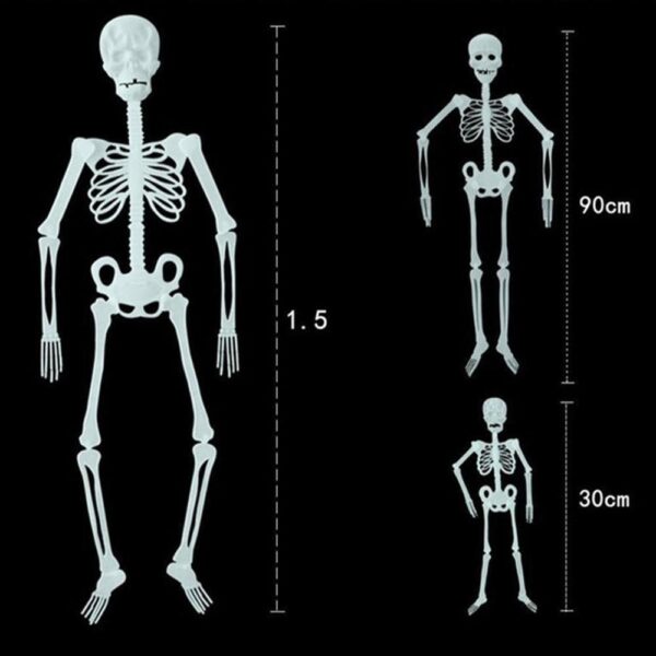 35 90 150cm Halloween Luminous Hanging Skeleton Scary Props Outdoor Party Decorations Plastic 2