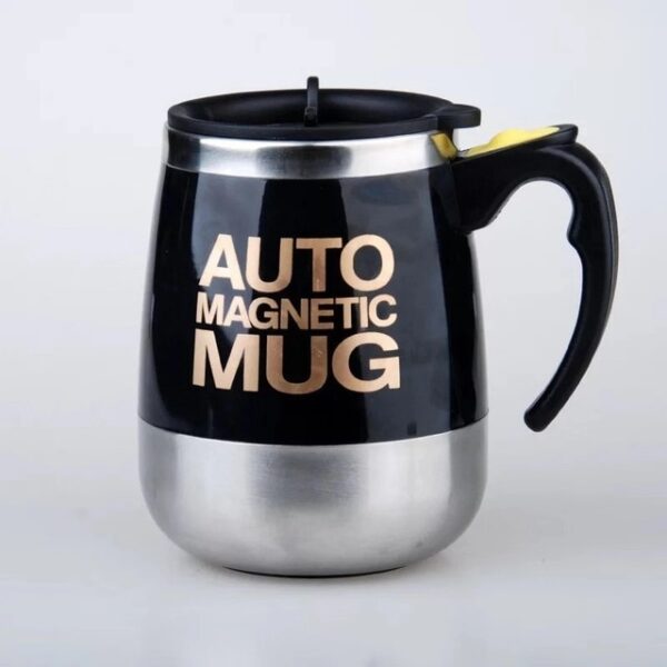 Auto Sterring Coffee mug Stainless Steel Magnetic Mug Cover Milk Mixing Mugs Electric Lazy Smart