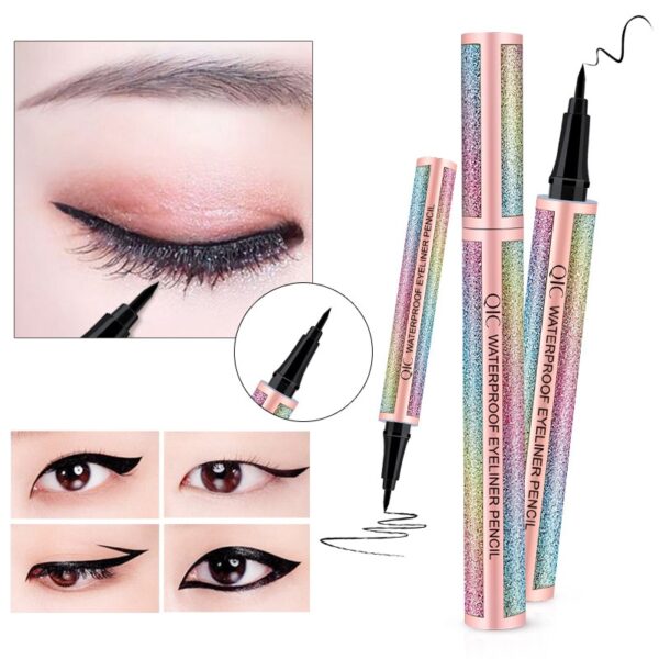Black Eyeliner e sa keneleng metsi nako e telele e tšoarellang Make Up Women Cosmetic Eye Liner Pencil Makeup Crayon Eyes Marker
