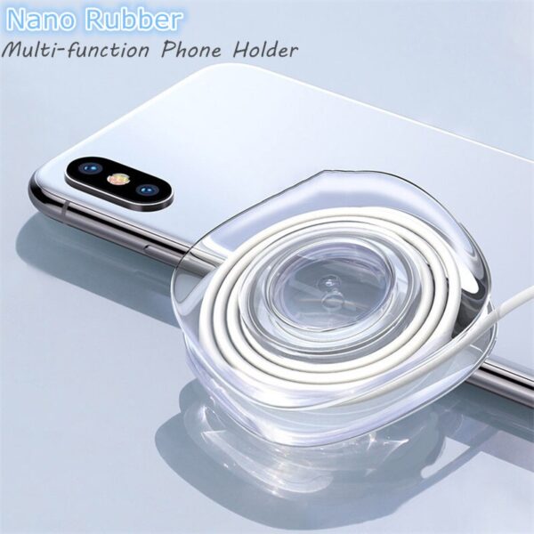 Clear Magic Nano Rubber Gel Pad Stick ทุกที่ ที่วางโทรศัพท์มือถืออเนกประสงค์อเนกประสงค์สำหรับ iPhone 1