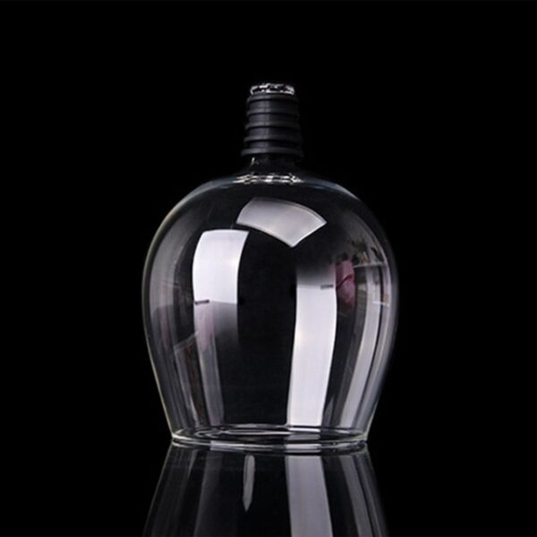 Fashionable Unique Crystal Transparent Glass Red Wine Bottle 401 500ml Screwing Drinking Straight Cup Party