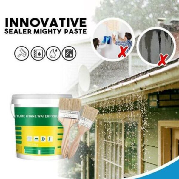 Inovatīvs Sealer Mighty Paste poliuretāna ūdensizturīgs pārklājums mājas mājas vannas istabas jumtam TUE88 1